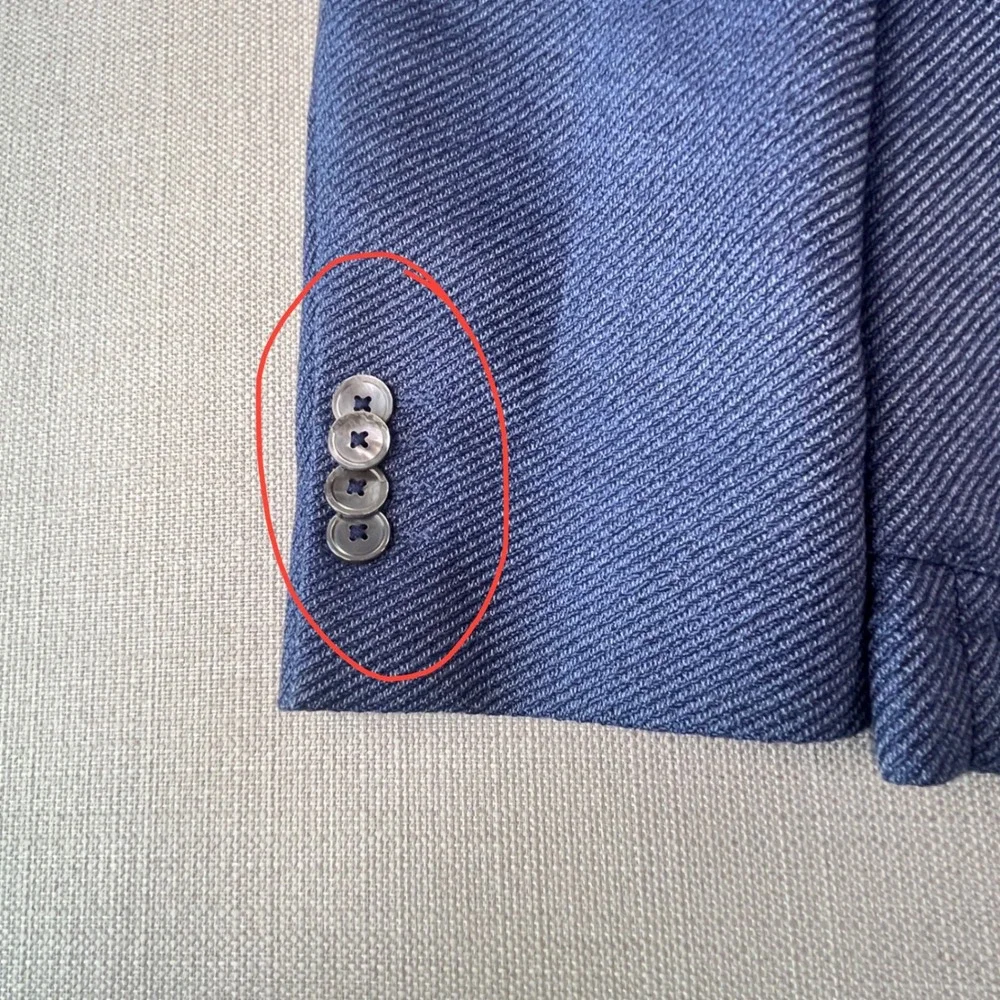 Hugo Boss Blazer Mens 40R Blue Nold2 Slim Fit Textured Two Button Sport Coat